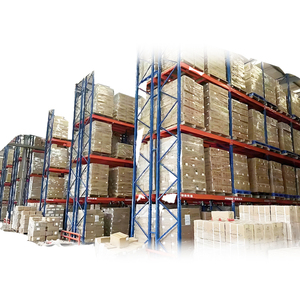 رف مكوك فولاذية مستودع صناعي كرتونة مرآب بمسمار على الراديو رفوف معدنية - Product Image 1