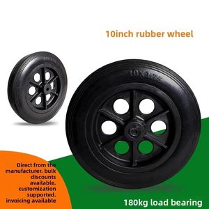 Rueda de Goma Sólida de Alta Resistencia Hanak de 10 Pulgadas (10x1.75) para Carrito de Herramientas, Carretilla Manual, Estante, Sin Necesidad de Inflar - Product Image 4