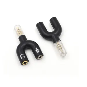 Transfer 3.5 MM 3 PIN zu 4 pin stecker 3.5mm Splitter 1 Male zu 2 Female Jackadapter