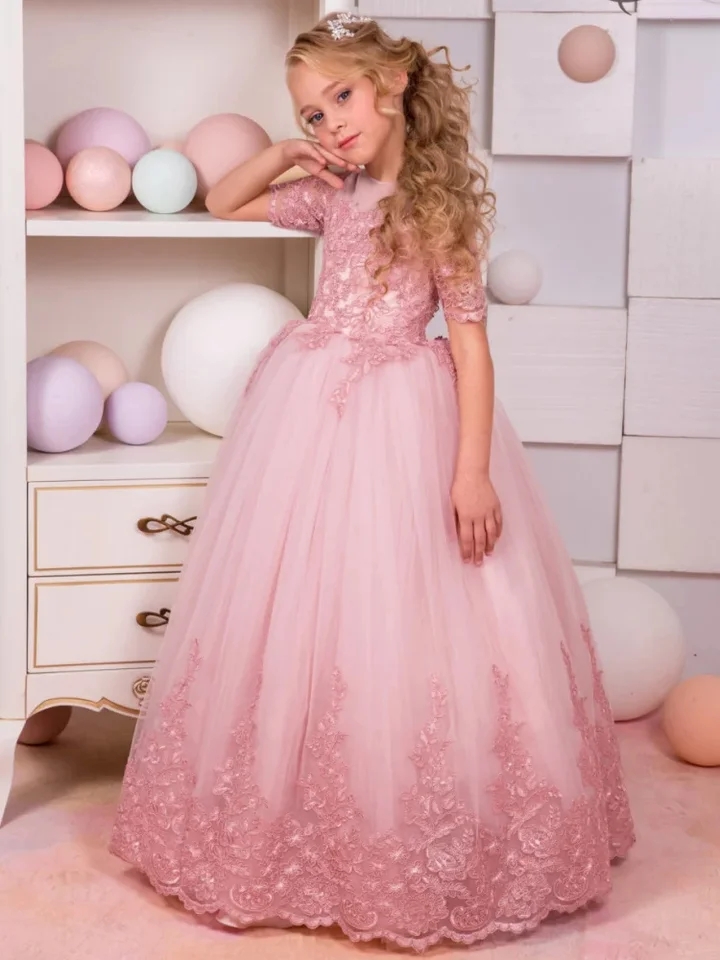 sachin and babi light blue dress First Communion Dresses
