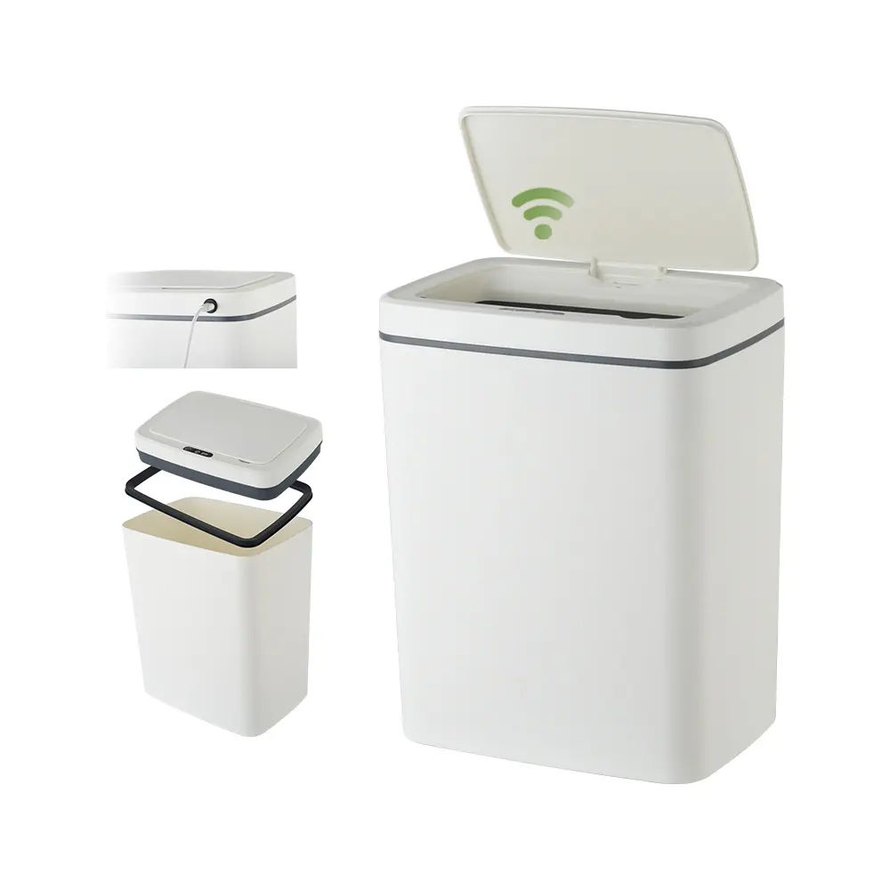 Narrow Motion Sensor Automatic Slim Smart Trash Can for Bedroom WBS115