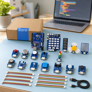 Kit de démarrage ultime pour R3, plus de 30 modules de capteurs, tutoriel, éducation STEM pour l'apprentissage de <span class=keywords><strong>la</strong></span> <span class=keywords><strong>programmation</strong></span>, projet d'électronique DIY pour - Product Image 1