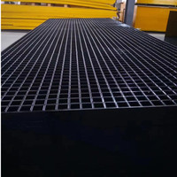 Anti-UV tahan korosi frp kisi grit harga pabrik ukuran jala mini dengan antiselip partikel kisi frp