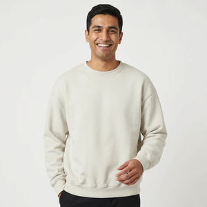 Sudaderas Personalizadas de Manga Larga con Cuello Redondo, Tela Francesa, Diseño Sólido, Ropa de Calle de Invierno, Logotipo en Relieve, Impresión, Tinte Liso - Product Image 3