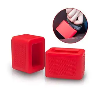 Silicone souple Installation facile support de boucle de ceinture de sécurité de voiture par boucle maintient le récepteur de ceinture de sécurité en Position verticale