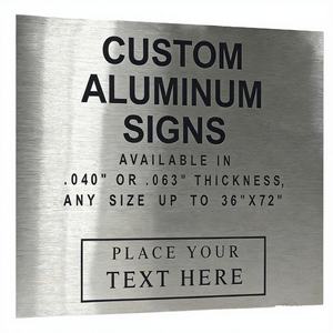 Op maat gemaakte plaatwerkgravure, -etsing en -drukwerk service.  Aangepaste aluminium en roestvrijstalen borden. OEM, aangepast <span class=keywords><strong>logo</strong></span>, maat en kleur. - Product Image 1