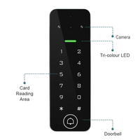 Système de contrôle d'accès numérique Secukey économique avec carte EM 125 kHz, clavier RFID, interphone vidéo intelligent biométrique WiFi, sonnette de porte