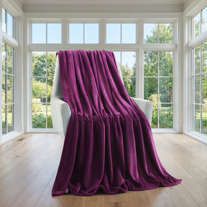 Plaid Rectangulaire Moderne en Polaire Couleur Unie Ultra Doux en Flanelle pour Canapé, Lit, Chambre, Salon, Bureau, Décoration Intérieure - Product Image 3