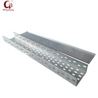Plateau de câblage perforé galvanisé, plateaux de gestion des câbles métalliques pour projets de câblage électrique 300*200*2.0mm