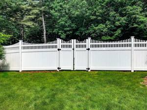 Prix abordable 6'Hx8'W Clôture de jardin en métal blanc Serres Panneaux de clôture avec insert en aluminium - Product Image 3