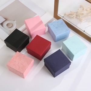 Customizable Logo Embossed Rectangle 1mm <b>Thick</b> Paperboard Rigid Storage Box Four-Color Printing Hot Stamping UV for Jewelry - Product Image 2