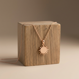 Sun Charm <b>Chain</b> Necklace 925 <b>Sterling</b> <b>Silver</b> Gold Vermeil Celestial Sunburst Boho Jewelry Gift <b>for</b> <b>Women</b> Men Everyday - Product Image 1