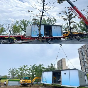 ห้องน้ำสำเร็จรูปแบบโมดูลาร์ ใช้พลังงานแสงอาทิตย์ เทคโนโลยีบ้านอัจฉริยะ พร้อมใช้งาน ราคาพร้อมติดตั้ง โครงสร้างเหล็ก - Product Image 4
