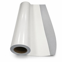 Film Vinyle Adhésif Brillant et Mat pour Covering Automobile, Matériel Publicitaire Personnalisé, Rouleau de Vinyle PVC Blanc Imprimé Auto-Adhésif en Gros