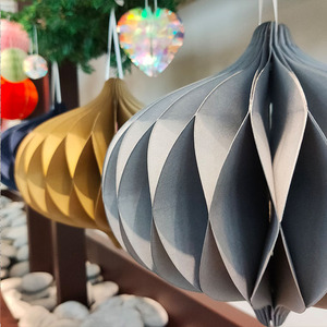 Honeycomb Paper Hanging <b>Ornament</b> Party Decoration for Halloween Thanksgiving Christmas & <b>Easter</b> CE-2P109 High Quality Supplies - Product Image 1