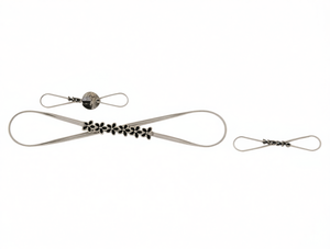 Women's Steel Alloy <b>Waist</b> <b>Chain</b> Antique Silver Plated Flower Design Daily Wear Fashion Body Jewelry - Product Image 1