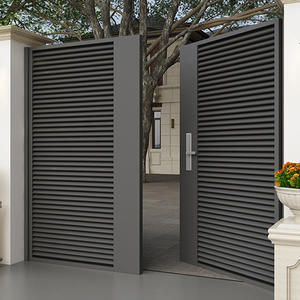 Puerta Corredera de Aluminio Fundido Simple para Cerca Metálica Principal en Venta, Cercas y Puertas de Aluminio para Casas - Product Image 2