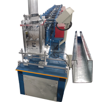 Machine de formage à rouleaux pour rail latéral de porte à volets de type C et U, fabrication directe en usine, machines de fabrication de tuiles