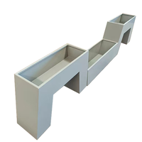 Pot bunga Aluminium berbentuk kualitas tinggi penanam tempat tidur taman/Pot Bunga aluminium