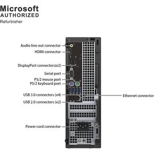 Ordinateur de bureau Dell Optiplex 7050 SFF, Intel i7, 32 Go de RAM, 1 To SSD, Windows 11 Pro, tour multimédia - Product Image 2