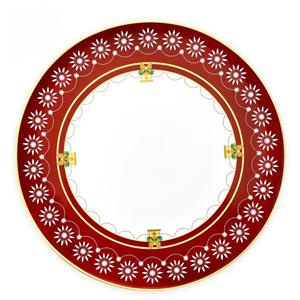 Christmas Bone China Dinnerware <b>Set</b> <b>Red</b> Elk Santa Claus <b>Dinner</b> Plate for Family Parties & Holiday Decorations - Product Image 3