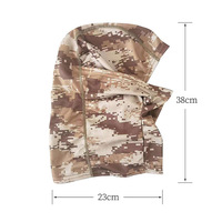 Masque de cyclisme tactique d'été camouflage, cache-cou anti-poussière et anti-UV pour sports transfrontaliers