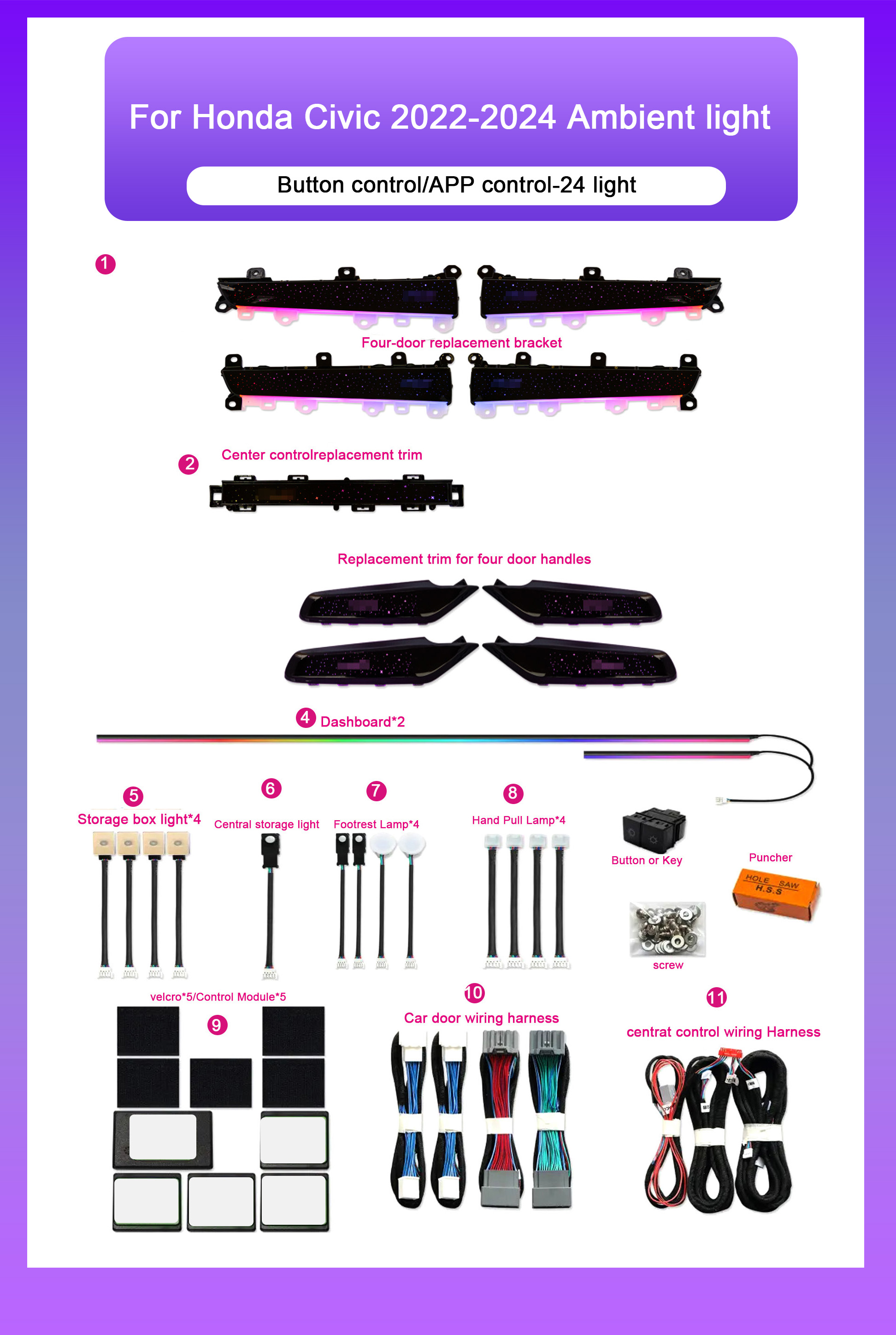 Estilo Cielo Estrellado 24 en 1