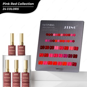 JTING Nueva Fórmula, Colección de Esmaltes de Gel en 24 Colores Rosa Rojo, Esmalte de Uñas en Gel de Colores Deslumbrantes, OEM/ODM, Personalización Gratuita, Profesional para Salón - Product Image 1