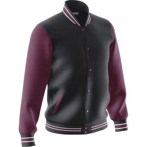 FOXA Men's Varsity <b>Jacket</b> Fleece Regular Fit Button Closure Casual Baseball Bomber <b>Jacket</b> - Product Image 2