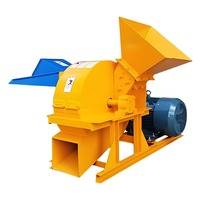 Broyeur de bois multifonctionnel avec engrenages et moteur pour broyer les branches, les bûches et les pailles - Capacité 2T/H 220/380V pour les fermes, les jardins, les usines