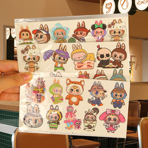 Labubu <b>Tattoo</b> Stickers TTL-1607 40pcs Cute Cartoon Waterproof <b>Kids</b> <b>Temporary</b> Ink Stickers - Product Image 2