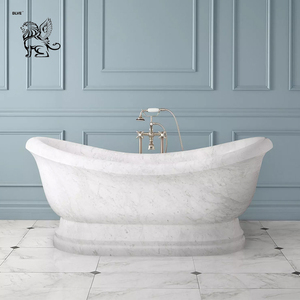 Vasca da bagno in marmo artificiale di <span class=keywords><strong>carrara</strong></span> di alta qualità a buon mercato per interni in <span class=keywords><strong>vendita</strong></span> prezzo MBBG-03 - Product Image 4
