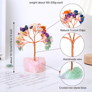 คริสตัลชิปส์ทรี ขายส่ง หินธรรมชาติแท้ หินดิบ หินเจียระไนแบบต้นไม้ สำหรับเสริมฮวงจุ้ย - Product Image 2