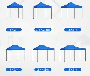 Tenda Gazebo de Estrutura Metálica Reforçada OEM, Toldos Dobráveis Impermeáveis 3x3 3x6 para Eventos - Product Image 5