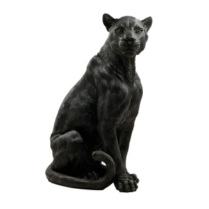 Elegante Statua di <span class=keywords><strong>Pantera</strong></span> Nera in Resina - Ideale come Regalo per Casa e Ufficio, Decorazione per Esterni - Product Image 5