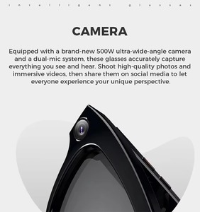 Gafas AI Smart M01 con cámara Traducción de voz ENC BT Llamada Reproducción de música Gafas de sol inteligentes controladas por aplicación - Product Image 5