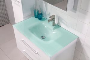 <span class=keywords><strong>Mueble</strong></span> <span class=keywords><strong>de</strong></span> <span class=keywords><strong>Baño</strong></span> Moderno <span class=keywords><strong>con</strong></span> <span class=keywords><strong>Espejo</strong></span> y Doble Lavabo, <span class=keywords><strong>de</strong></span> PVC, <span class=keywords><strong>para</strong></span> <span class=keywords><strong>Colgar</strong></span> en la Pared, <span class=keywords><strong>con</strong></span> Acabado Blanco - Product Image 3
