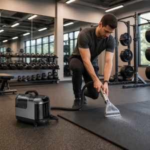 Machine commerciale de nettoyage de tissus et de tapis 3-en-1, réservoir propre de 1300ml, lavage à l'eau chaude et à la <span class=keywords><strong>vapeur</strong></span>, puissance d'aspiration de 1200W 13KPa - Product Image 6