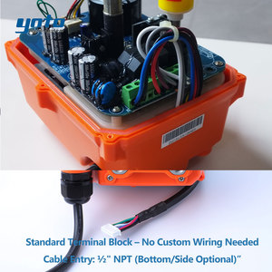 Vanne à boisseau sphérique UPVC connectable PLC, pour lignes de nettoyage de microélectronique à dosage de précision, vanne intégrée avec protocole bus, intelligente, pour applications humides, OEM - Product Image 2