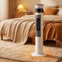 Calentador de Plástico de Calentamiento Rápido, Silencioso y de Bajo Consumo, Elemento Calefactor PTC, Control por Voz Inteligente con IA, Uso Doméstico 21-30