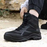 2025 chaussures de sécurité extérieures imperméables à l'eau chaudes Anti-Smash Anti-crevaison action tactique botte de travail aventure en plein air chaussures professionnelles