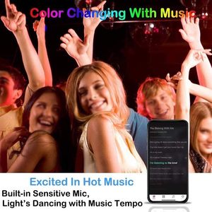 8 pièces de lumières LED hexagonales RGB Bluetooth Wifi, éclairage mural intérieur DIY, télécommande par application, décoration de salle de jeu sur ordinateur, chambre à coucher - Product Image 5