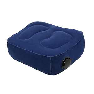 Có thể điều chỉnh chiều cao <span class=keywords><strong>Inflatable</strong></span> thân thiện với môi xách tay máy bay chân chân phần còn lại gối gấp vuông PVC đổ xô chức năng gối - Product Image 2