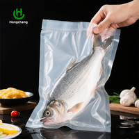 Sachet Congélateur pour Fruits de Mer Robuste à Trois Soudures Latérales, Entièrement Transparent avec Fenêtre, Anti-Fuite, Anti-Humidité, Pochette Autoportante, Impression Personnalisée