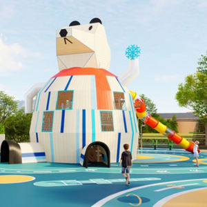 Tobogán de marco de escalada de acero inoxidable Playzone Playground + columpios <span class=keywords><strong>Cosas</strong></span> que hacer con los niños Patio escolar Juguetes de patio al aire libre - Product Image 3