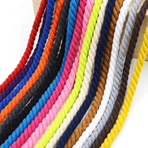 Corde en coton 5 mm 8 brins couleur bricolage <span class=keywords><strong>tapisserie</strong></span> tressée à la main cordon macramé cordon en coton - Product Image 2