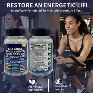 Cápsulas de Musgo Marino Orgánico con Alga Marina y Raíz de Bardana - Suplemento de Musgo Marino para el Apoyo Inmunológico - Marca Privada OEM - Product Image 2