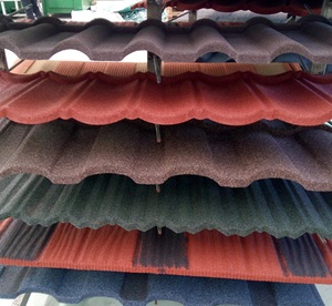 Modern Design Stone Coated Shingles Roofing Tiles Colorful Construction <strong>Masonry</strong> <strong>Material</strong> for Home Use - Product Image 3