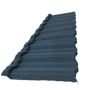 Tegole rivestite in pietra con Texture di sabbia di colore naturale moderno tegole in metallo ondulato DX51D rivestite in pietra colorata resistente al calore - Product Image 1
