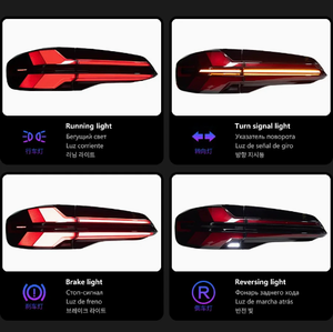 ไฟท้าย LED สำหรับรถยนต์ AC Schnitzer X5 G05 ปี 2019-2023 พร้อมไฟเลี้ยวแบบไดนามิก ไฟเดย์ไลท์เลนส์ใส 6000K ใหม่ แบบเสียบใช้งานได้ทันที - Product Image 2